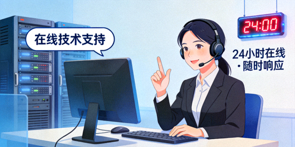 24小时在线技术支持服务场景